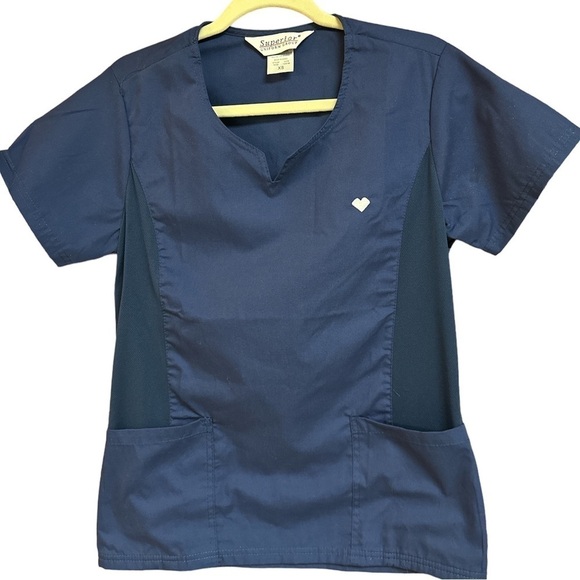 Superior Uniform Group Navy Blue Scrub XS NWOT - Picture 1 of 4